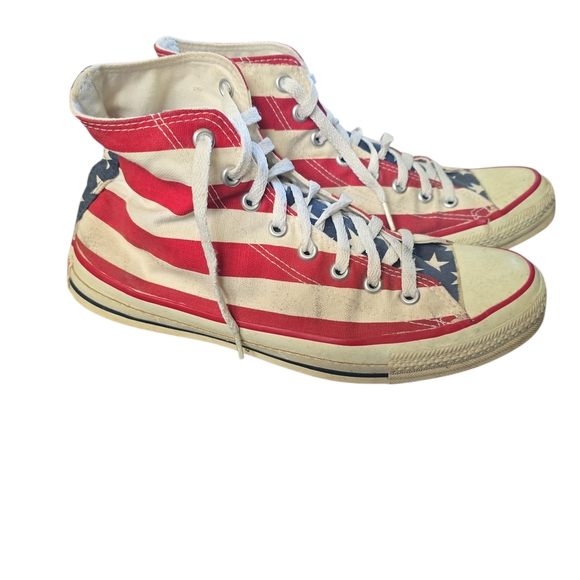 Converse American Flag High-Top Sneakers - Picture 2 of 8